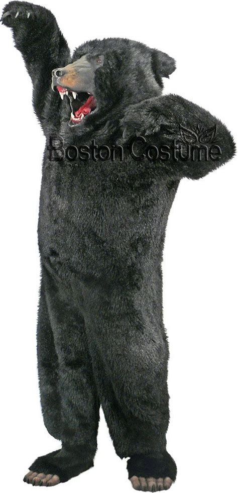 Bear themed mascot suit in black